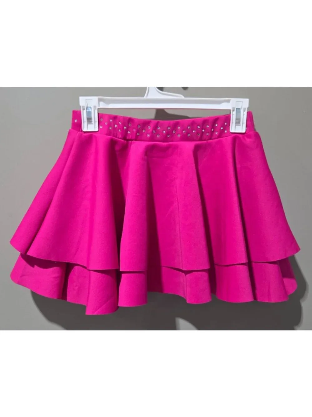 Weissman Elite Pink Pony Club Style 17580 2 Pc Performance Crop & Skirt Size MA